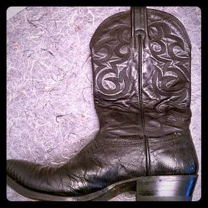Vintage Lizard Skin boots.